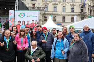 Die SO Teilnehmer*innen bei der Siegerehrung in Graz