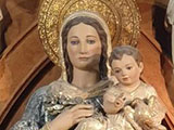 Das Bild zeigt Maria, Mutter des Friedens - Bild in einer Ordenseinrichtung in Cordoba (Andalusien, Spanien).