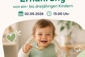 Poster für Workshop Richtig essen von Anfang an!