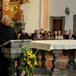 Pater Prior Paulus bei der Eröffnungsrede