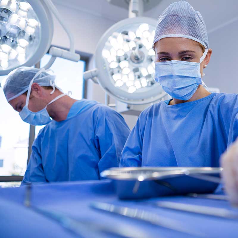 Blick in einen Operationssaal / Clipdealer Das Bild ist ein Link zu 'Krankenhäuser'.