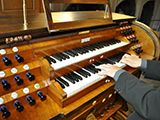 Foto der Walcker-Orgel in der Klosterkirche der BB Graz