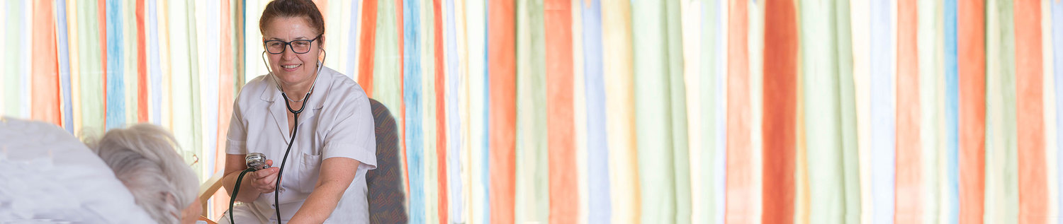 Hier sehen Sie eine Szene aus der Patientenbetreuung