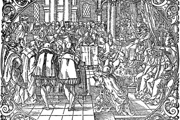 Das Bild zeigt die Versammlung des Konzils von Trient. / Martin Chemnitz via Commons wikimedia Das Bild zeigt die Versammlung des Konzils von Trient.