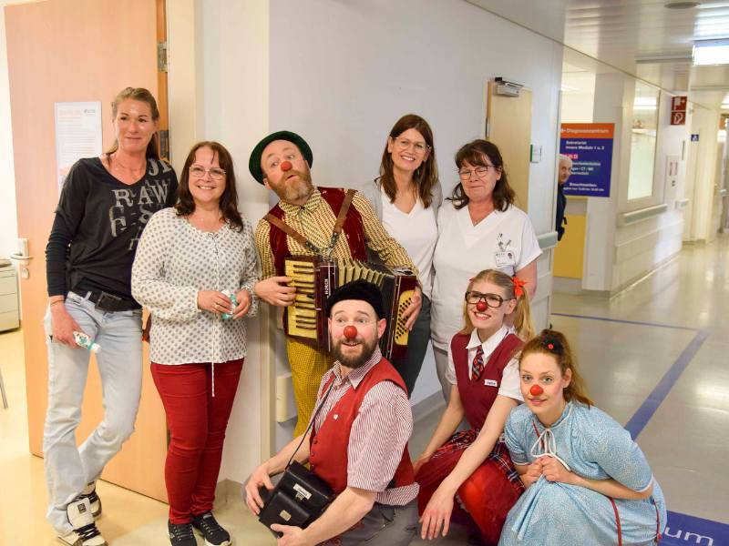 Clowndoctors besuchen unsere Ambulanzen / KH BB Eisenstadt