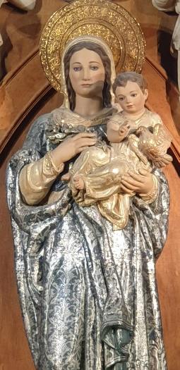 Das Bild zeigt Maria, Mutter des Friedens - Bild in einer Ordenseinrichtung in Cordoba (Andalusien, Spanien).