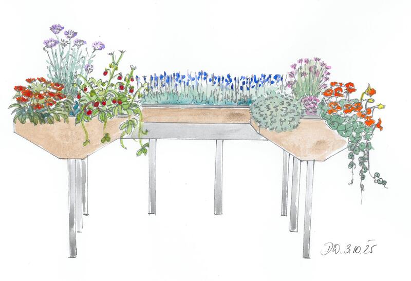 Hochbeet für Rollstuhlfahrer