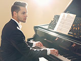 Musician playing piano