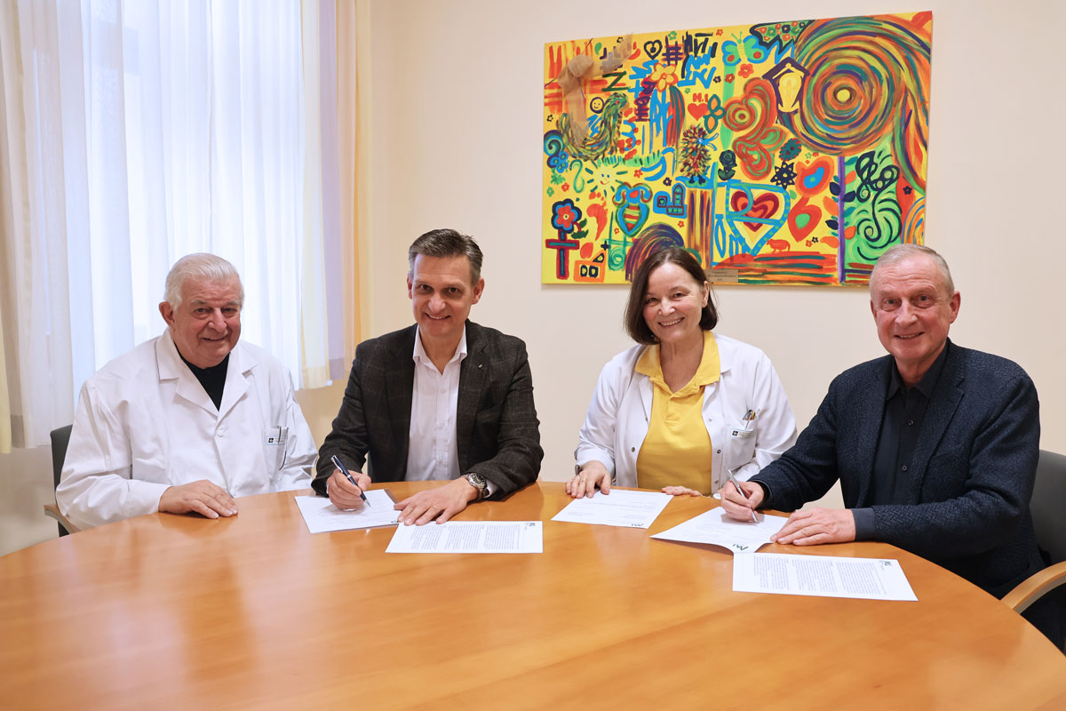 Unterzeichnung des Vertrags zur Anerkennung des Instituts für Inklusive Medizin als Lehrordination der Med Uni Graz am 3. Februar 2026.