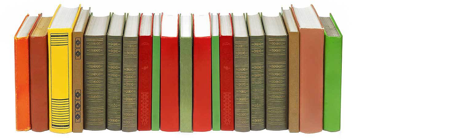 Das Bild zeigt eine Buchreihe.