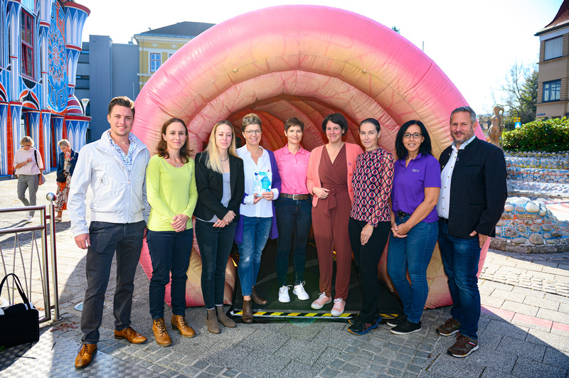 My Life, Infotage, Darmgesundheit, Fuchspalast, St. Veit, Krankenhaus Barmherzige Brüder St. Veit, Katja Kommt!, Foto Thomas Hude, 14.10.2023