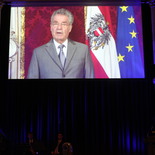 Bundespräsident Dr. Heinz Fischer war mittels Videobotschaft präsent