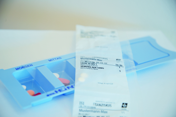 Blister Säckchen statt Tabletten einsortieren