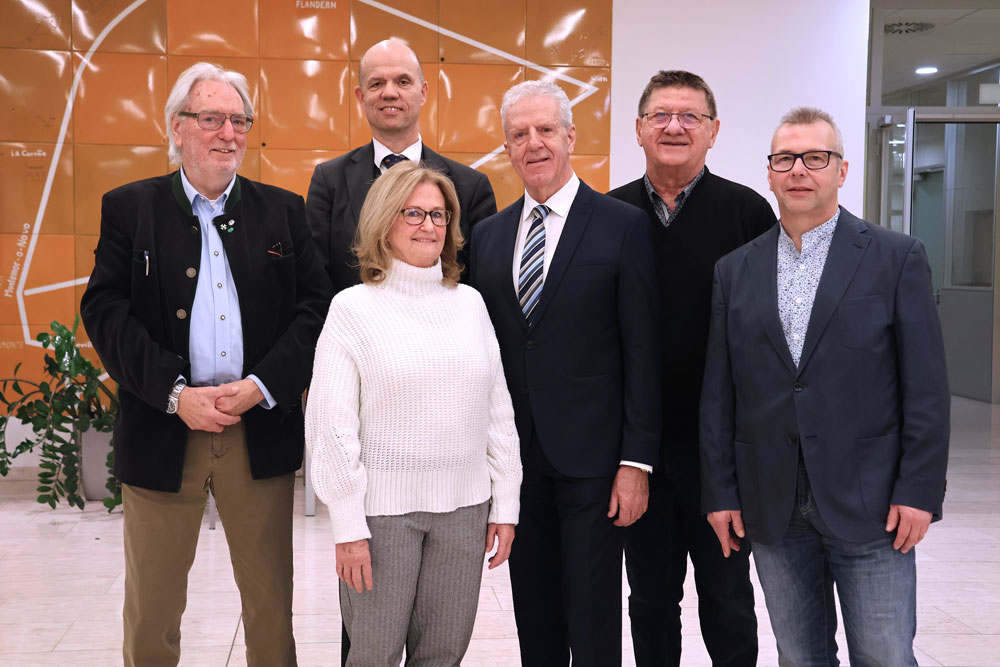 v.l.n.r.: Pampuri-Club Präsident Siegfried Rauch, Maria Knechtl, Dr. Christian Lagger, Mag. Gerhard Widmann, Norbert Zwanzgleitner, Christian Ofner.