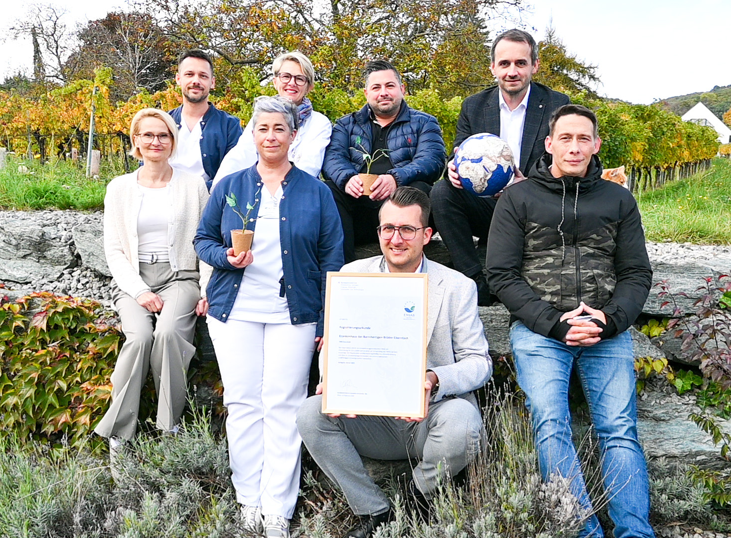 Binacchi Nicola, Hygienefachkraft Donner Corinna, BL Gebäudereinigung Hauer Petra Maria, Stabstellenleitung QM/RM Siffert Martina, QM/RM Mag. Gerald Fabsits, Kaufmännische Direktion Santer Gerald, Abfall- und Umweltbeauftragter Kuso Roman, Küchenleit