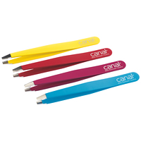 Canal Haarpinzette gerade satin rostfrei 9 cm