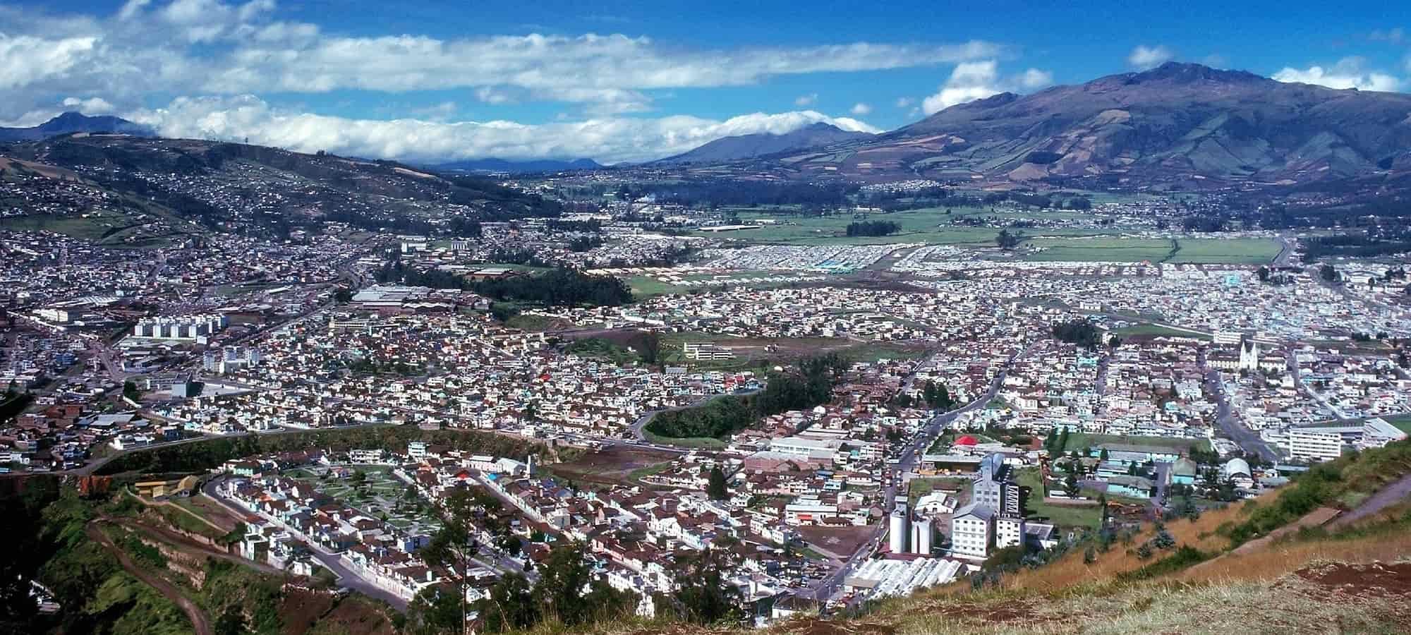 Blick auf Quito, Ecuador