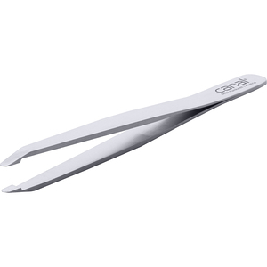 Canal Haarpinzette runde Spitze satin rostfrei 9 cm