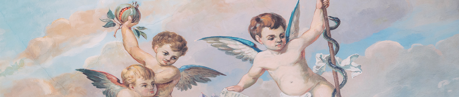 Deckenmalerei in der Apotheke