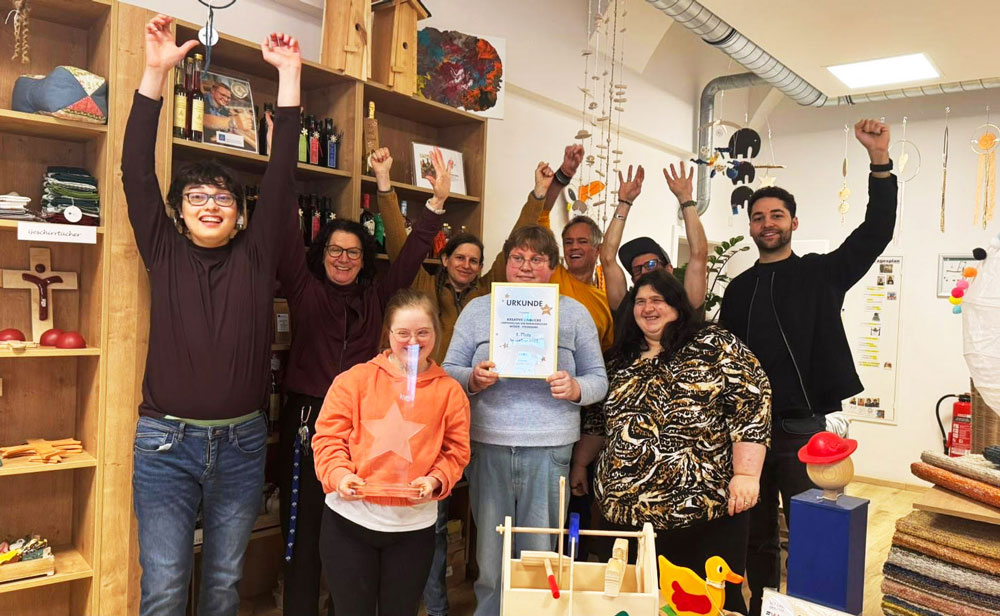 Das Team freute sich sehr über den 1. Platz.