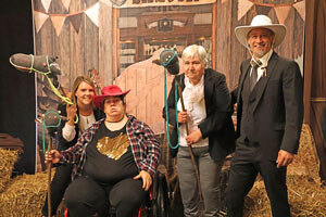 Beim Fotopoint konnte jede:r selbst zum Cowboy werden.