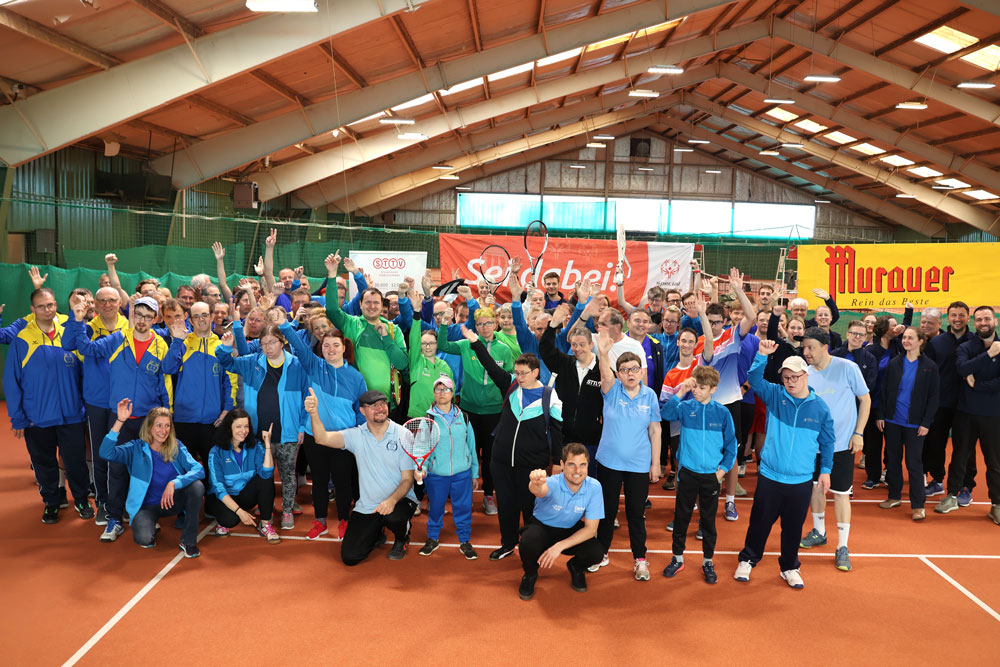 43 Teilnehmende aus fünf Bundesländern nahmen an den Österreichischen Special Olympics Tennismeisterschaften 2025 teil.