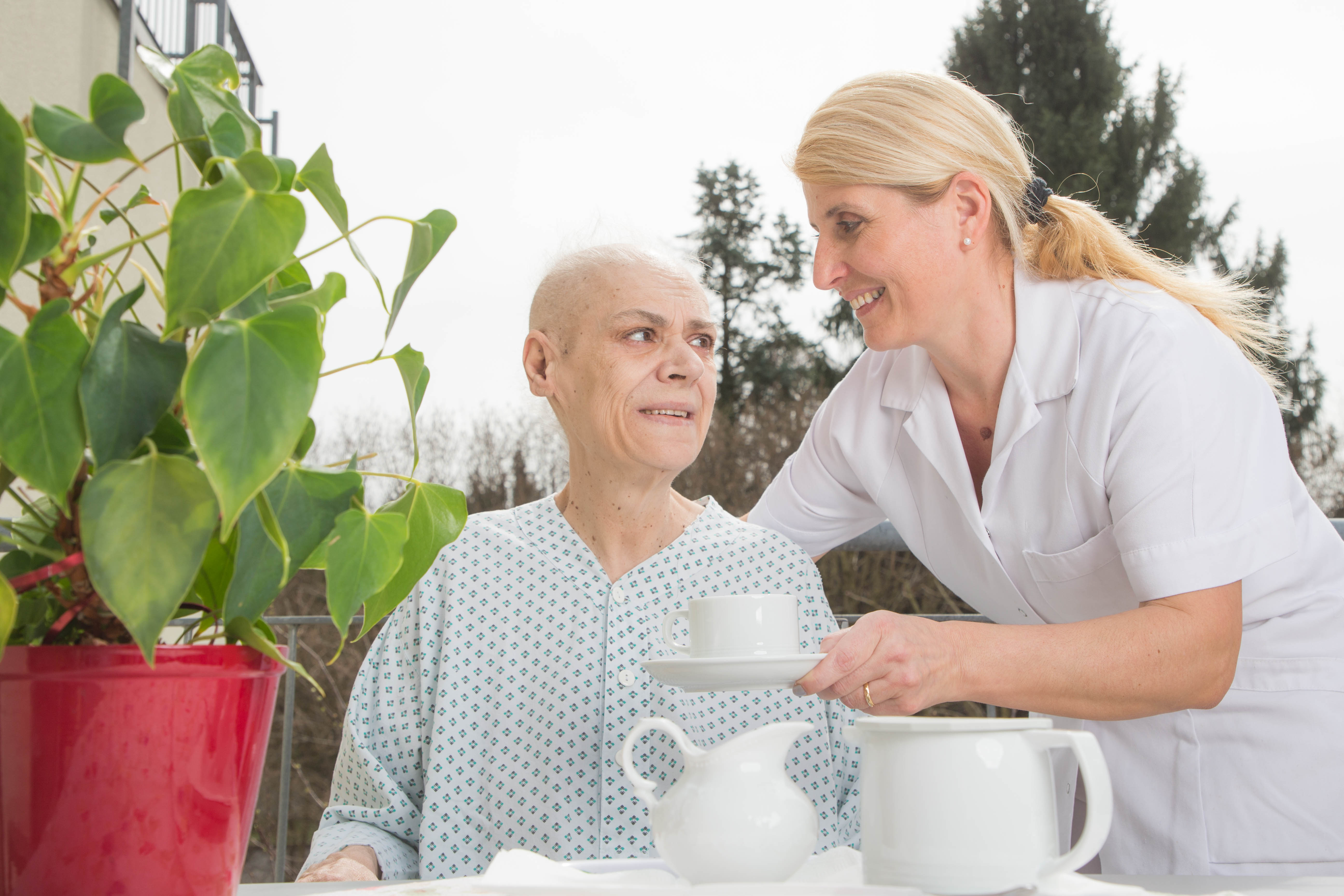 Hier sehen Sie eine Pflegebetreuung