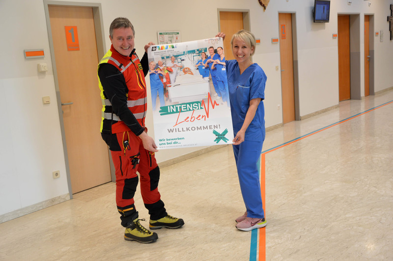 Kampagne Präsentation / Barmherzige Brüder Prim. Zink und Luise Thinius