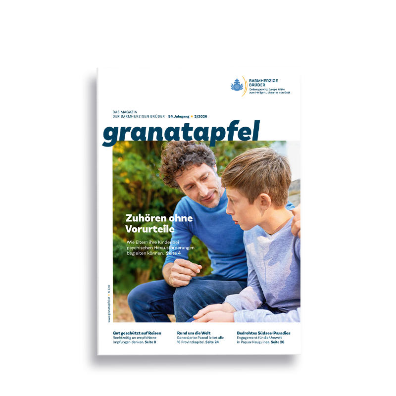 Das Bild zeigt ein Cover des GranatapfelMagazins