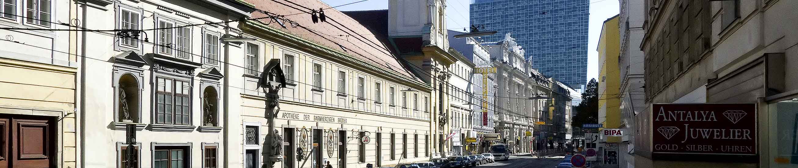 Das Bild zeigt die Provinzverwaltung in der Taborstraße, 1020 Wien.