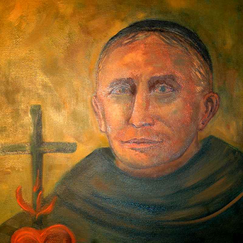 Das Bild zeigt den heiligen Benedikt Menni.