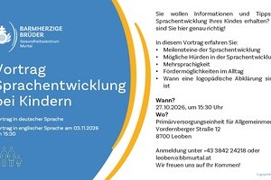 Vortrag: Sprachentwicklung bei Kindern