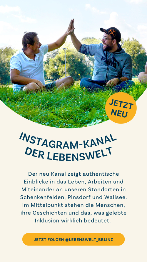 Folgen Sie jetzt den neuen Instagram-Kanal der Lebenswelt der Barmherzigen Brüder Linz @lebenswelt_bblinz