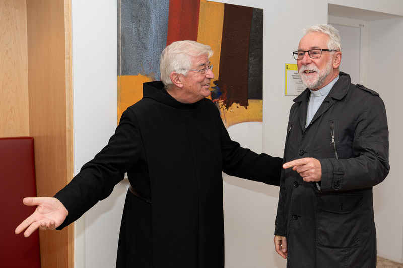 Thomas Hude Langjährige Mitarbeiter Ehrungen, Besuch Bischof Dr. Josef Marketz, Elisabethinen Krankenhaus Klagenfurt