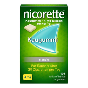 Nicorette Kaugummi 4mg 105 ST