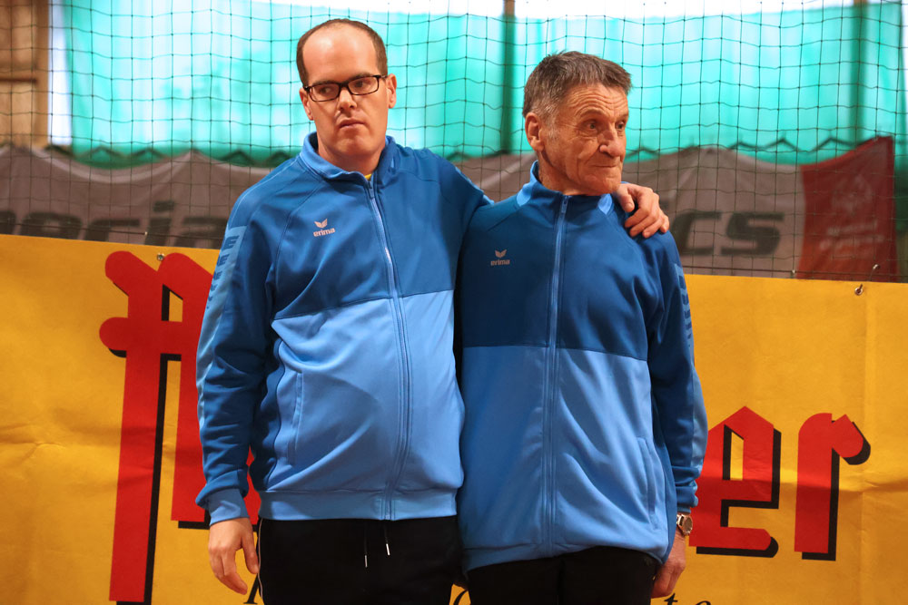 Doppel Bronze Pichler und Fuchs / Barmherzige Brueder Benjamin Fuchs und Ambros Pichler (beide Lebenswelten Steiermark) teilen sich den 3. Platz in ihrem Level