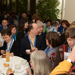 Im Kreuzgang war das Buffet aufgebaut.