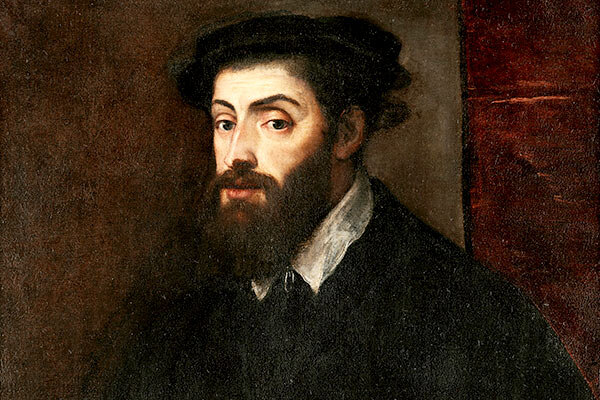 Portrait Karls V., gemalt von Titian / Titian, Public domain, via Wikimedia Commons Das Bild zeigt ein Portrait von Karl V.