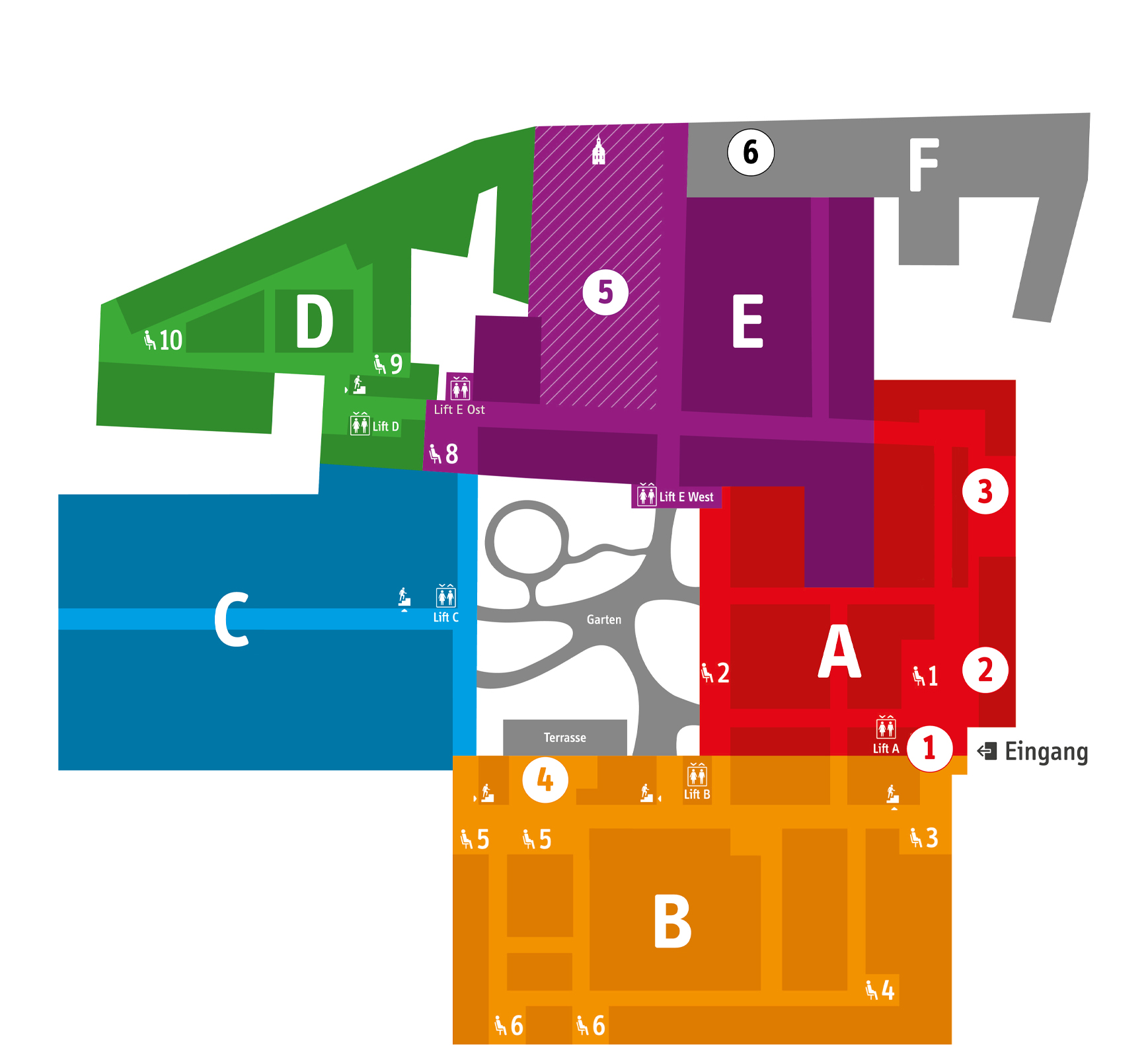 Übersichtplan des EG 