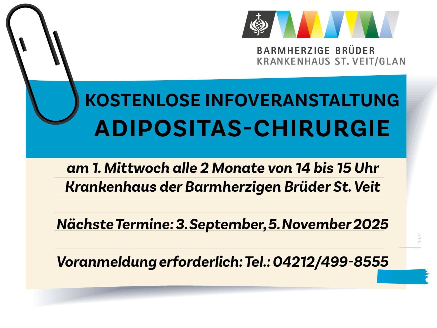 Infotag Ankündigung / Barmherzige Brüder Infotag Ankündigung