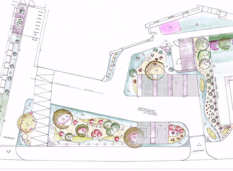 Bepflanzung EKH Ausschnitt / DI Dagmar Wallgram Bepflanzung EKH Ausschnitt