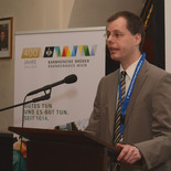 Dr. theol. et lic. phil Urs Winter-Pfändler bei seinem Vortrag.