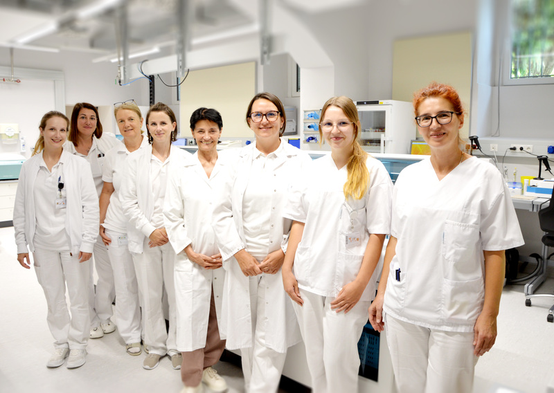 Labor-Team in St. Veit