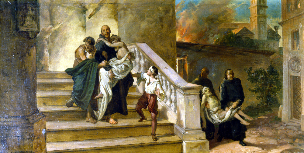 Johannes von Gott rettet Kranke