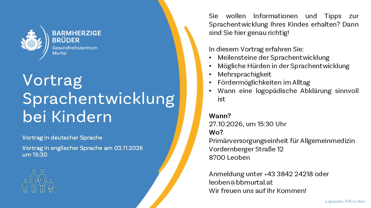 Vortrag: Sprachentwicklung bei Kindern