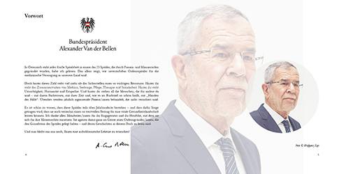 Buch „Gesichter des Glaubens – Hände der Hilfe“ – Vorwort von Bundespräsident Dr. Van der Bellen / Ordensgemeinschaften Österreich Das Bild zeigt das Buch „Gesichter des Glaubens – Hände der Hilfe“ – Vorwort von Bundespräsident Dr. Van der Bellen.