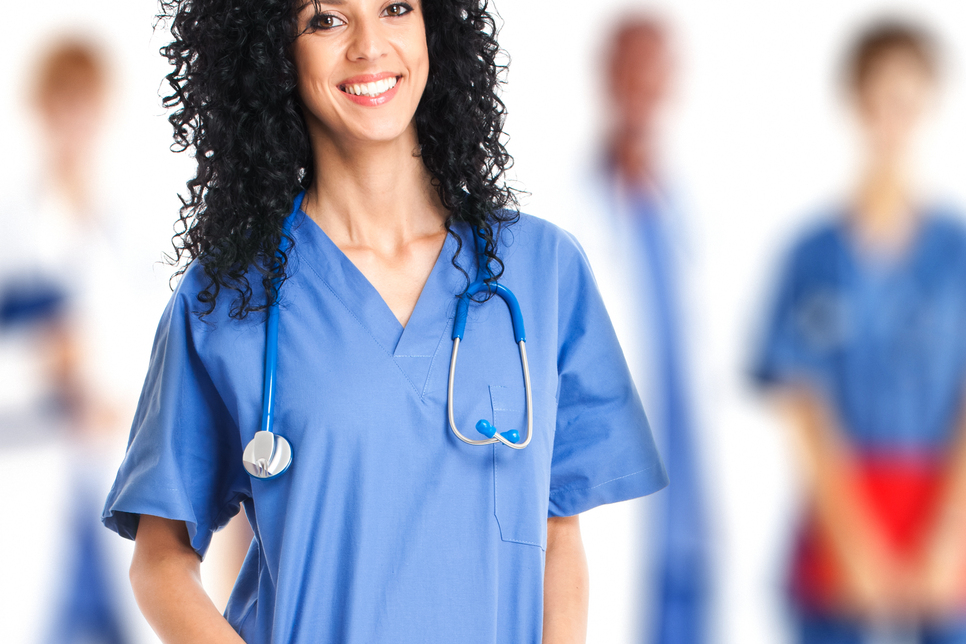 Attraktive Pflegekraft