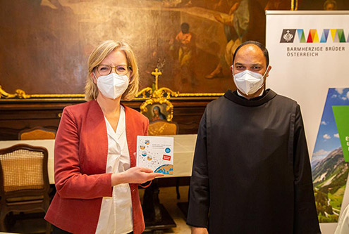 Verleihung EMAS-Zertifikate durch Klimaschutzministerin Gewessler an Barmherzige Brüder