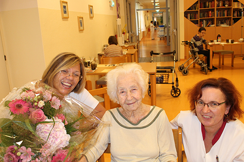 Die Bewohnerin Stephanie Mazzucato wurde 102  Jahre