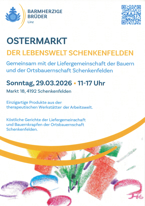 Ostermarkt der Lebenswelt Schenkenfelden: So, 29.03.2026 von 11 - 17 Uhr in Schenkenfelden (Markt 18, 4192 Schenkenfelden)